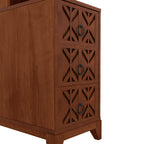 End Table with 3 Drawers, Corner Table with 4 Open Shelves, Tall Side Table for Bedroom and Corner, Expect Arrival Date (2025/5/27)