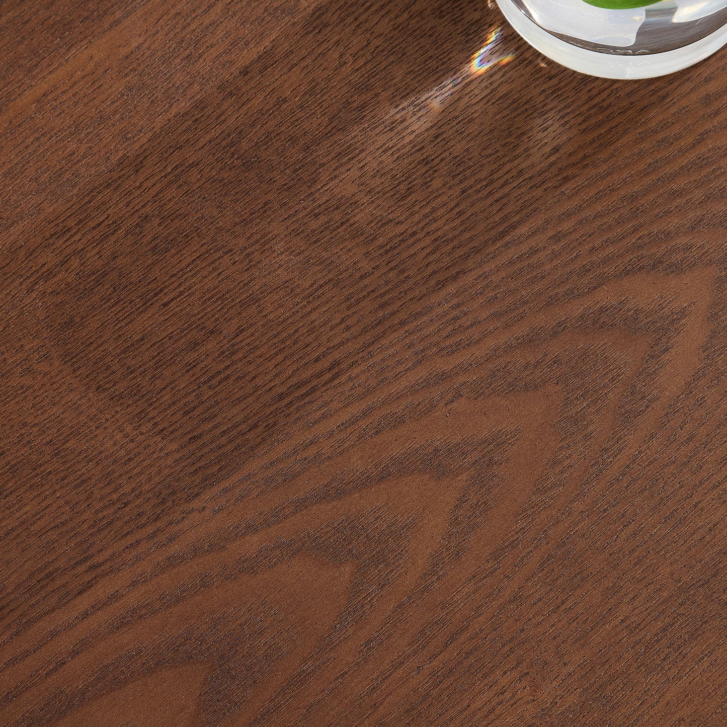 Modern Design Oval Handcraft Drum Coffee Table Length 47.24 inch Coffee Table for Living Room, Ellipse Coffee Table with Sturdy Pedestal,Walnut Color