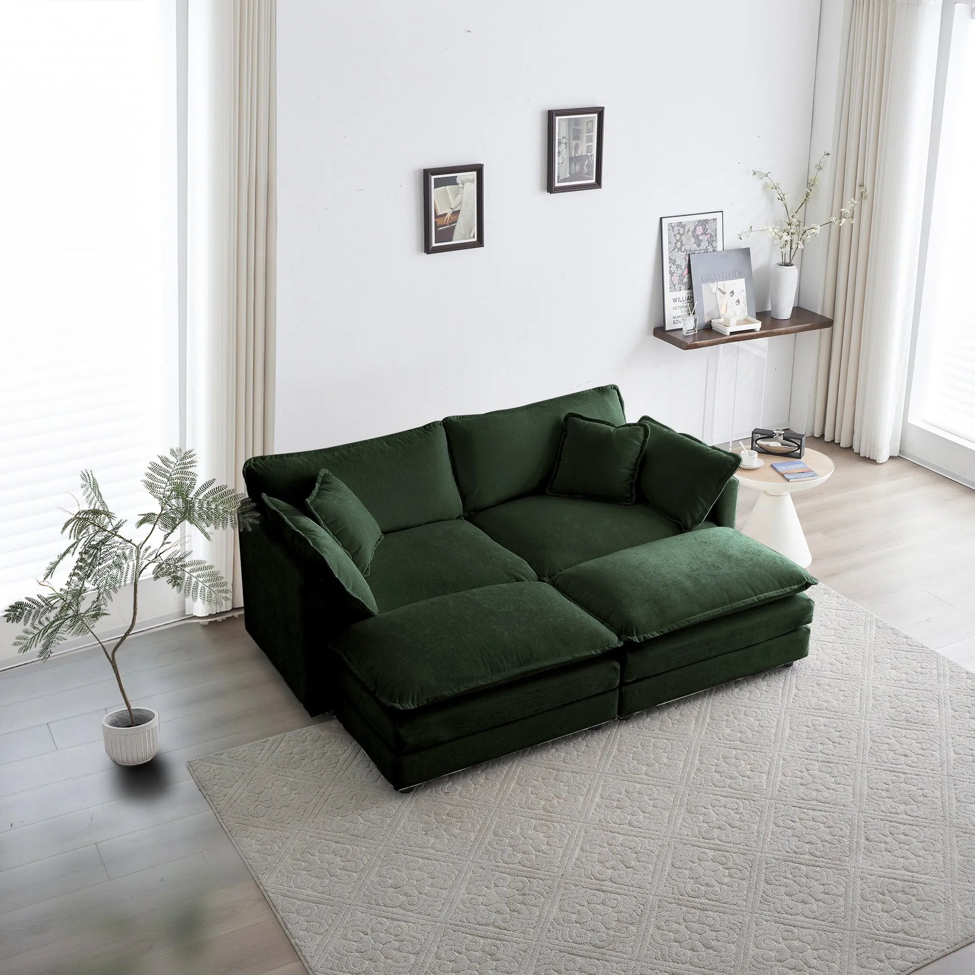 Oversized Modular Deep Seat Sectional Sofa