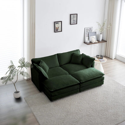 Oversized Modular Deep Seat Sectional Sofa
