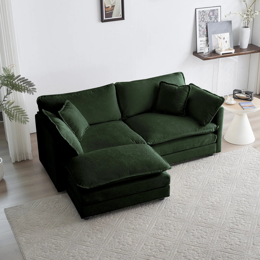 Oversized Modular Deep Seat Sectional Sofa