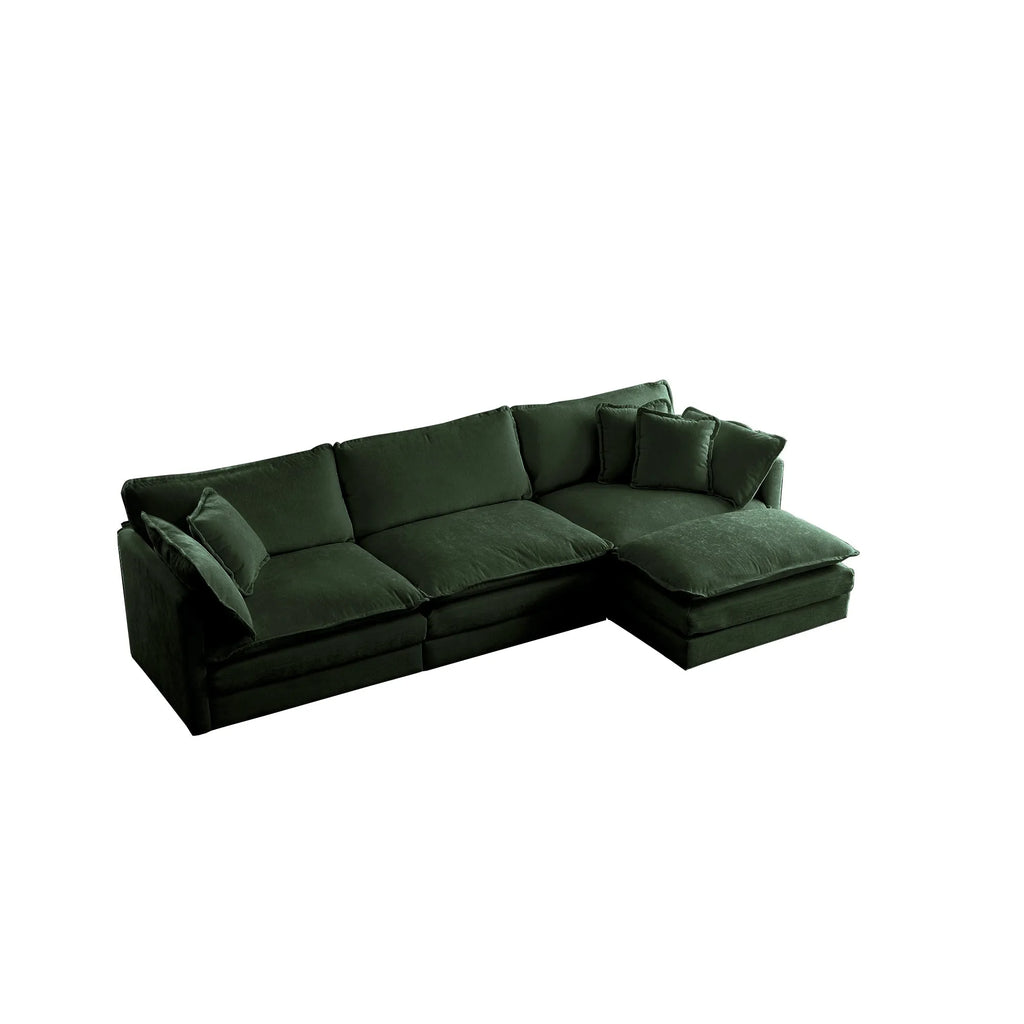 Oversized Modular Deep Seat Sectional Sofa