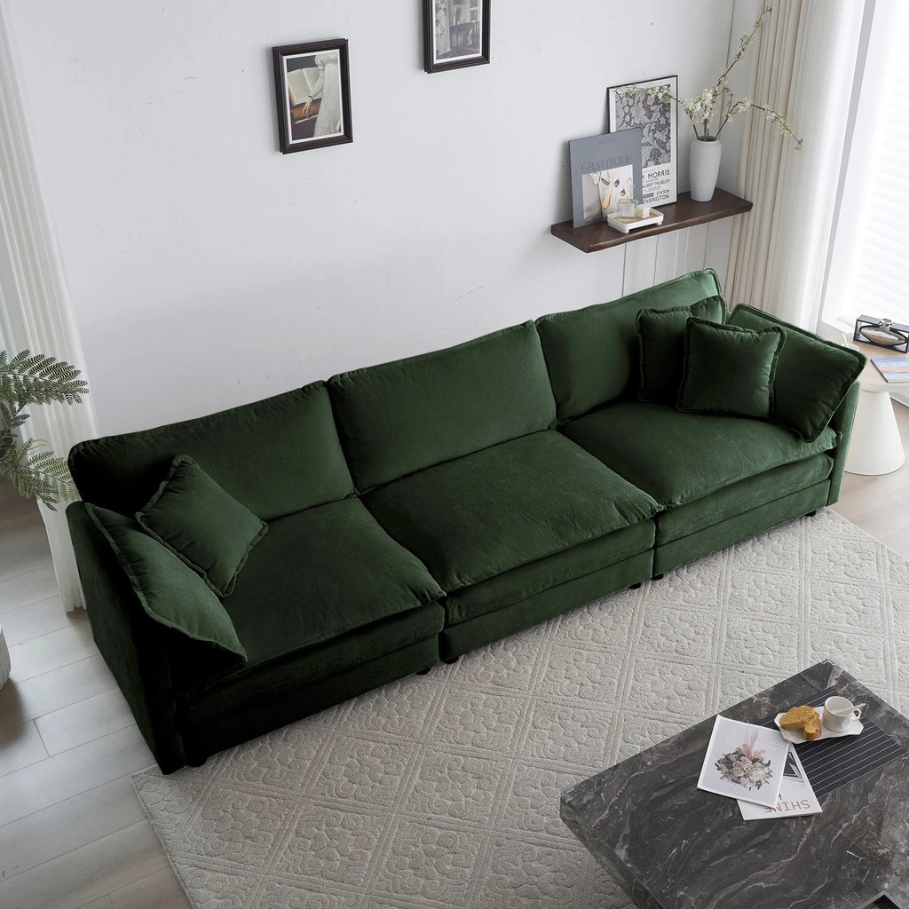 Oversized Modular Deep Seat Sectional Sofa