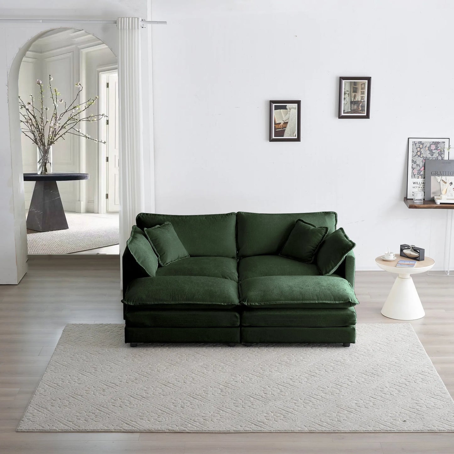 Oversized Modular Deep Seat Sectional Sofa