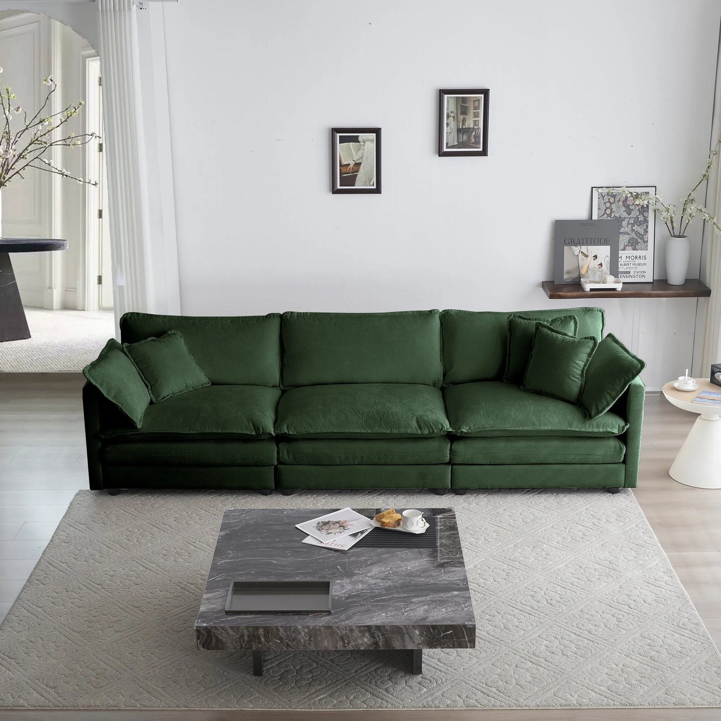 Oversized Modular Deep Seat Sectional Sofa