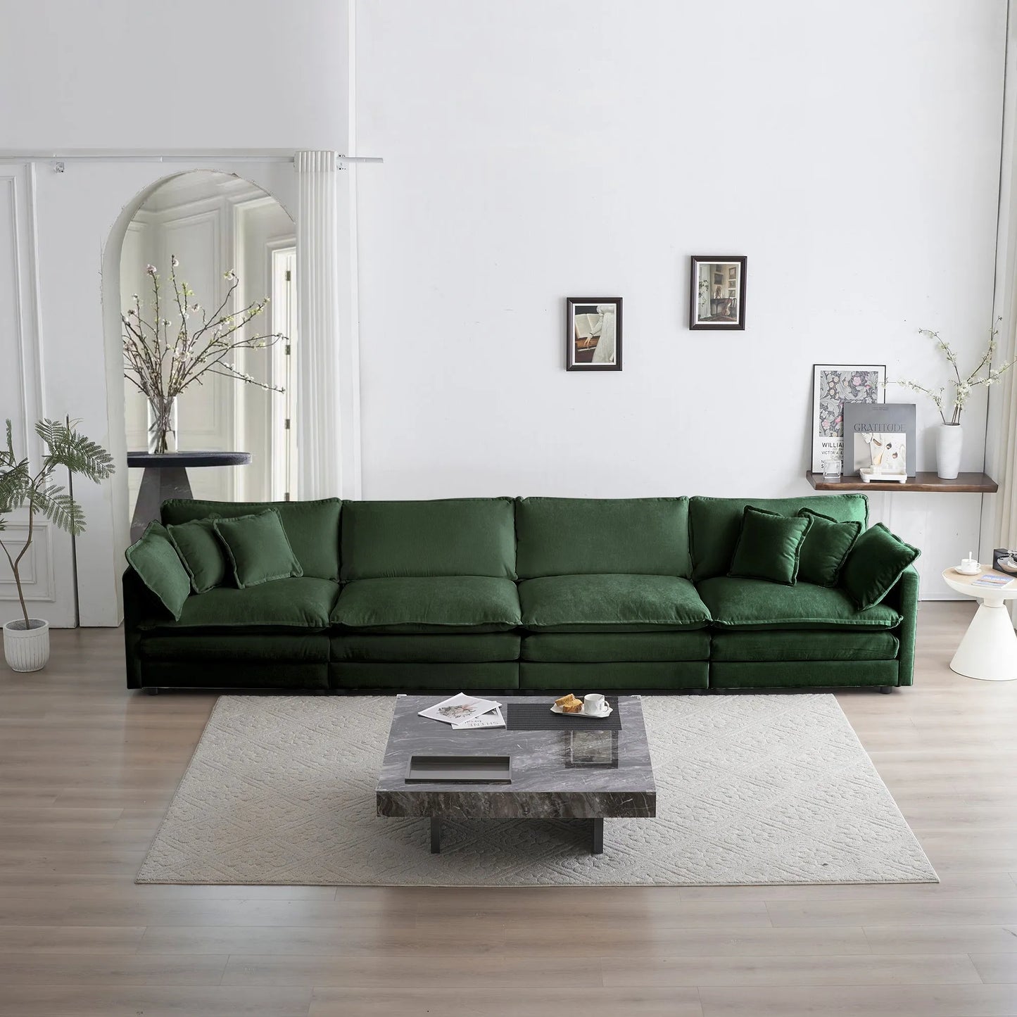 Oversized Modular Deep Seat Sectional Sofa
