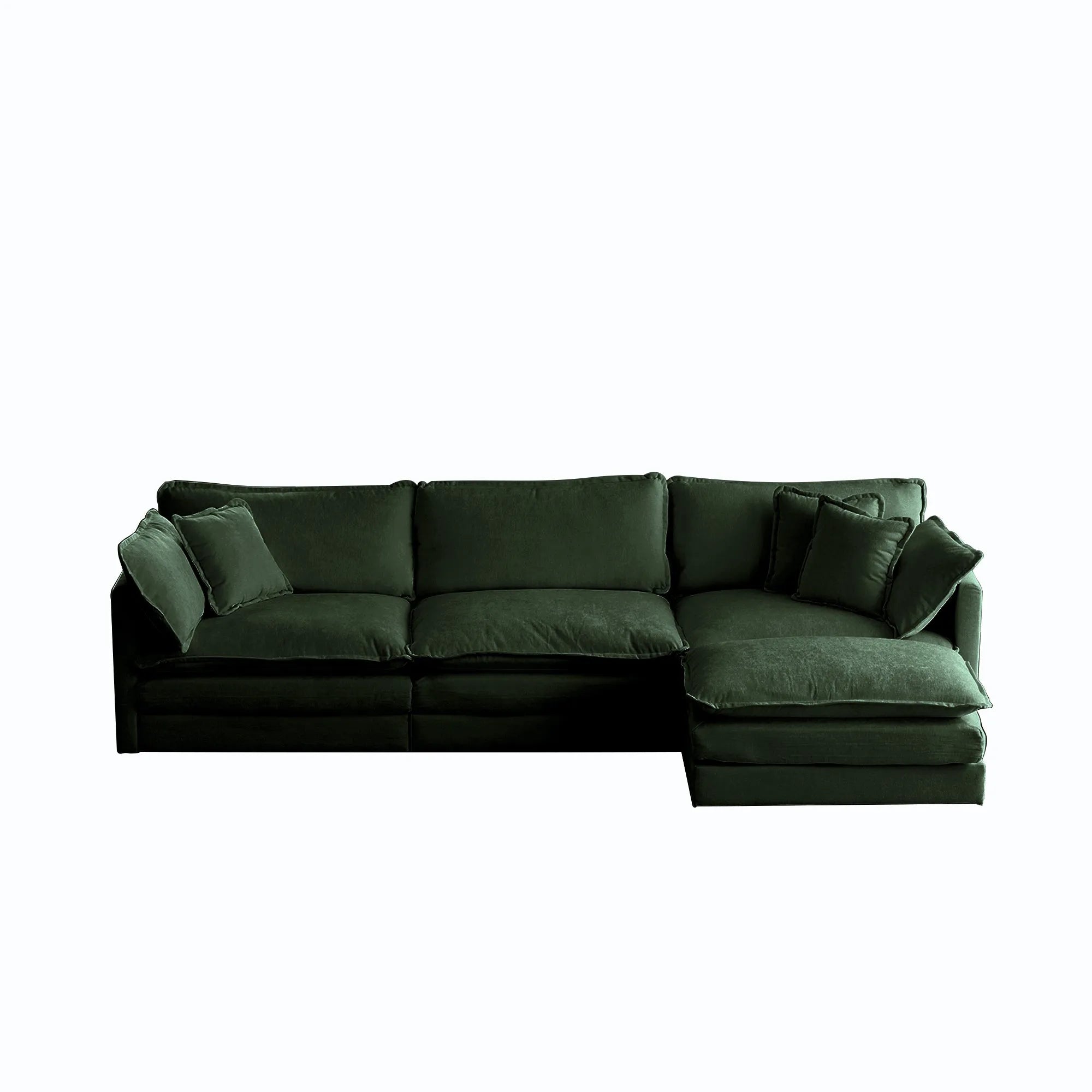 Oversized Modular Deep Seat Sectional Sofa
