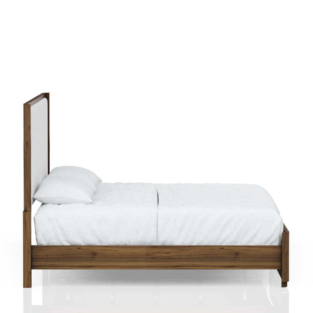 Queen Upholstered Bed in Walnut