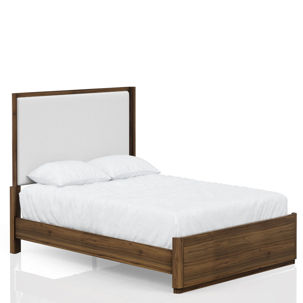 Queen Upholstered Bed in Walnut