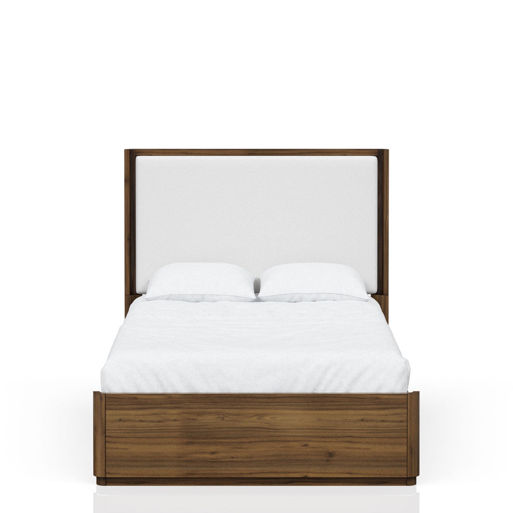 Queen Upholstered Bed in Walnut