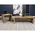 Elegant Rectangular Mango Engineered Wood Coffee Table.