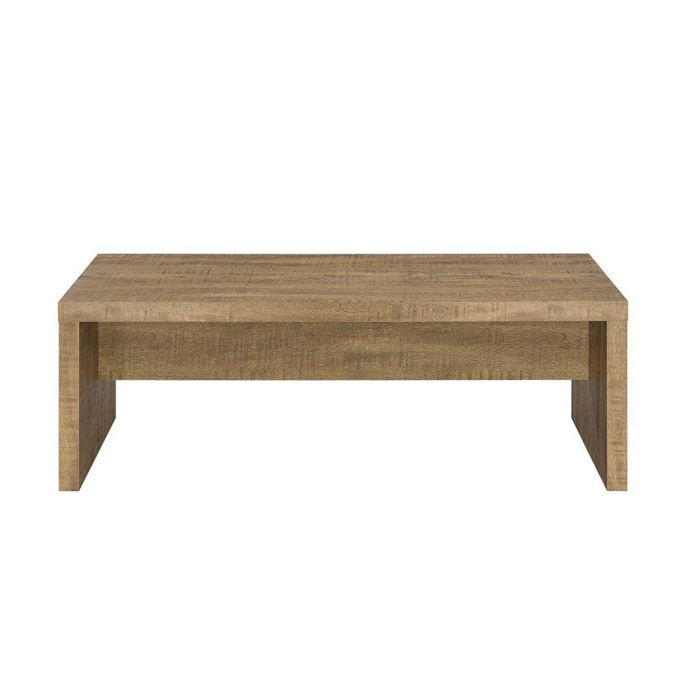 Elegant Rectangular Mango Engineered Wood Coffee Table.