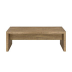 Elegant Rectangular Mango Engineered Wood Coffee Table.