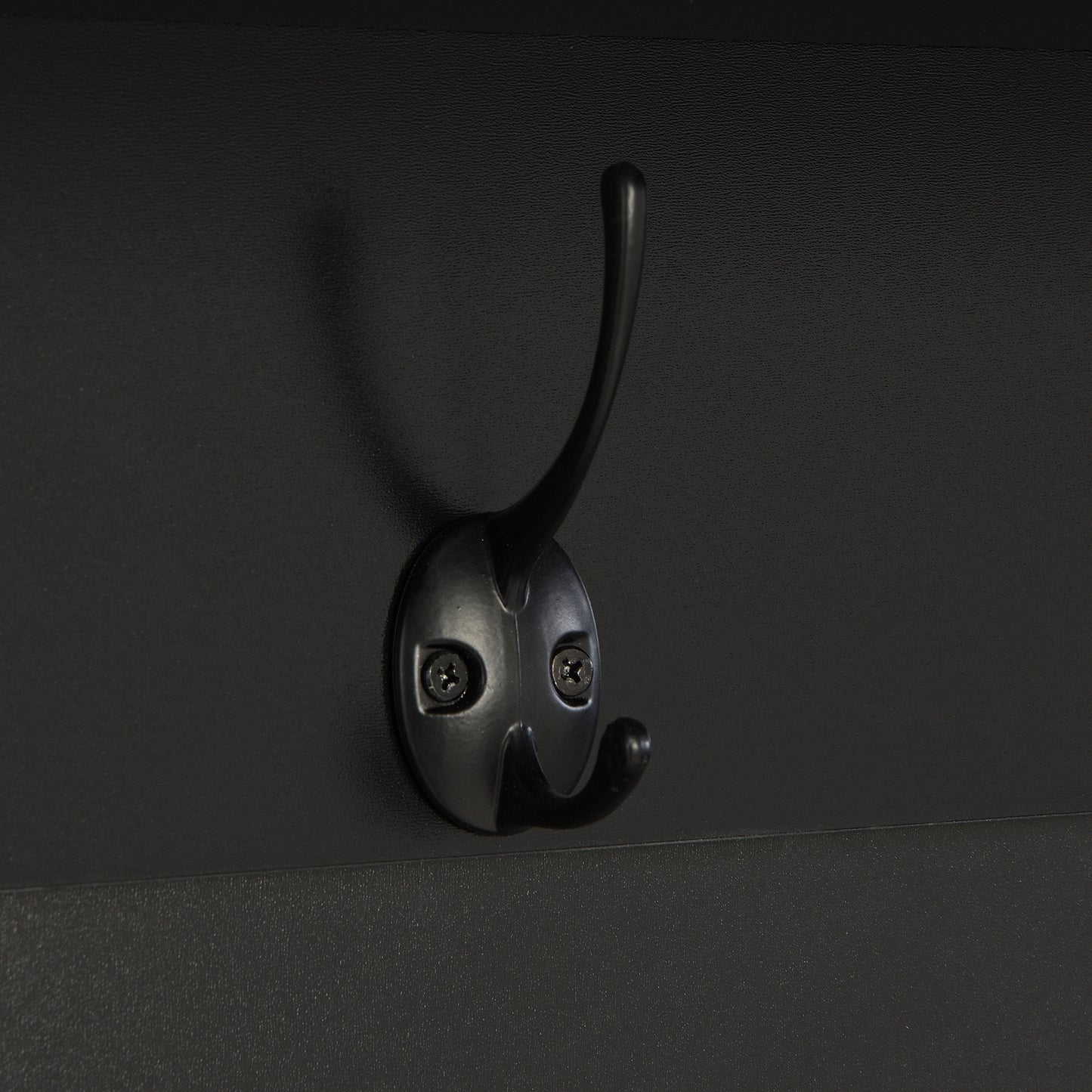 ON-TREND Elegant Wide Hall Tree with 5 Hooks, Versatile Entryway Lift Top Storage Bench with 2 Drawers, Retro Wooden 3-in-1 Coat Rack with Black Handles for Mudroom, Living Room, Black, 59'Wx74'H