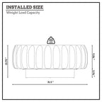 Round Solid Wood Carved Coffee Table with Elegant Sculptural Design Coffee Table