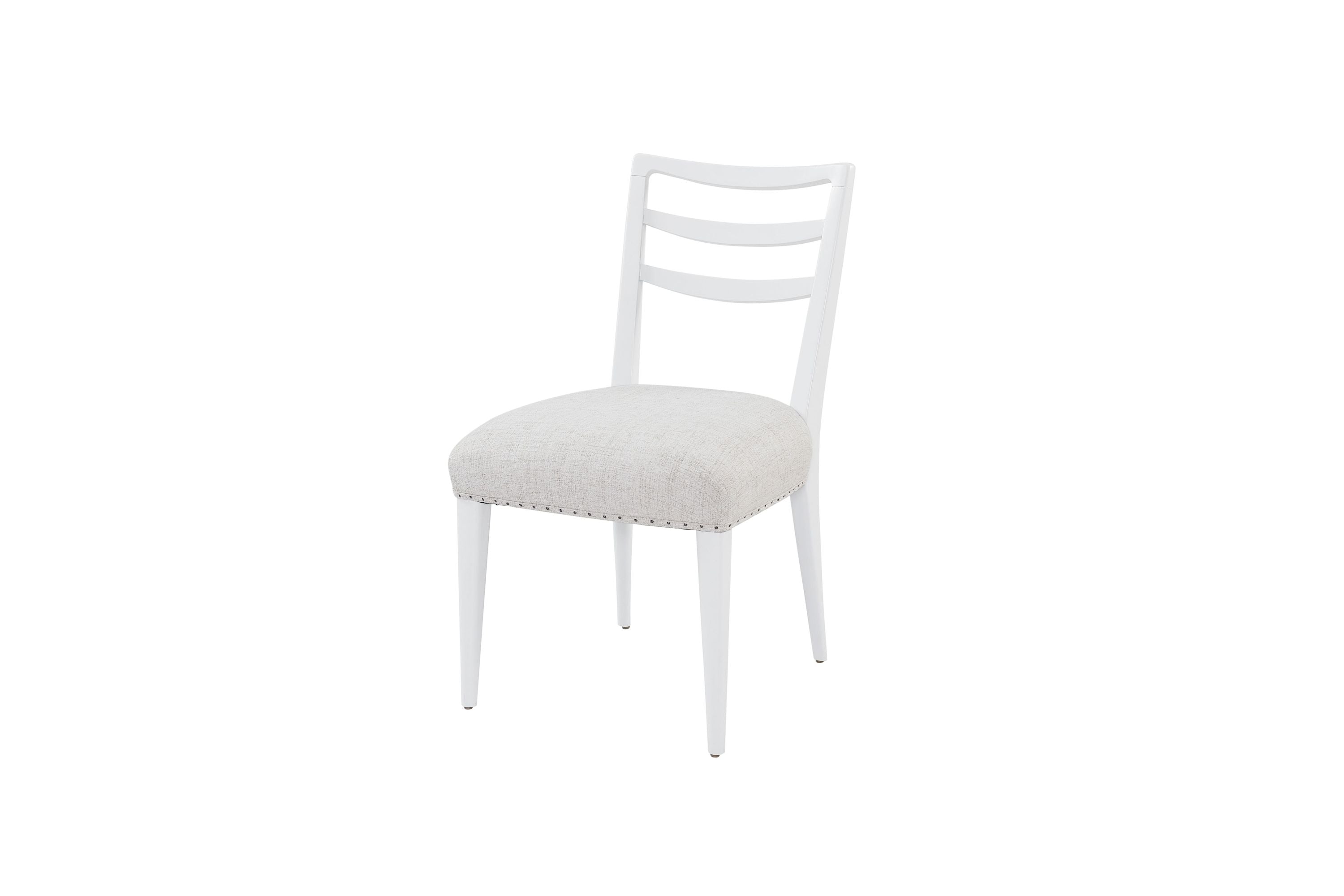 Round Expandable Table 4 Ladderback white Chairs Glass Front Server and Display Cabinet