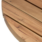 D35.6x14.6" Coffee Table, Durable Solid Acacia Wood