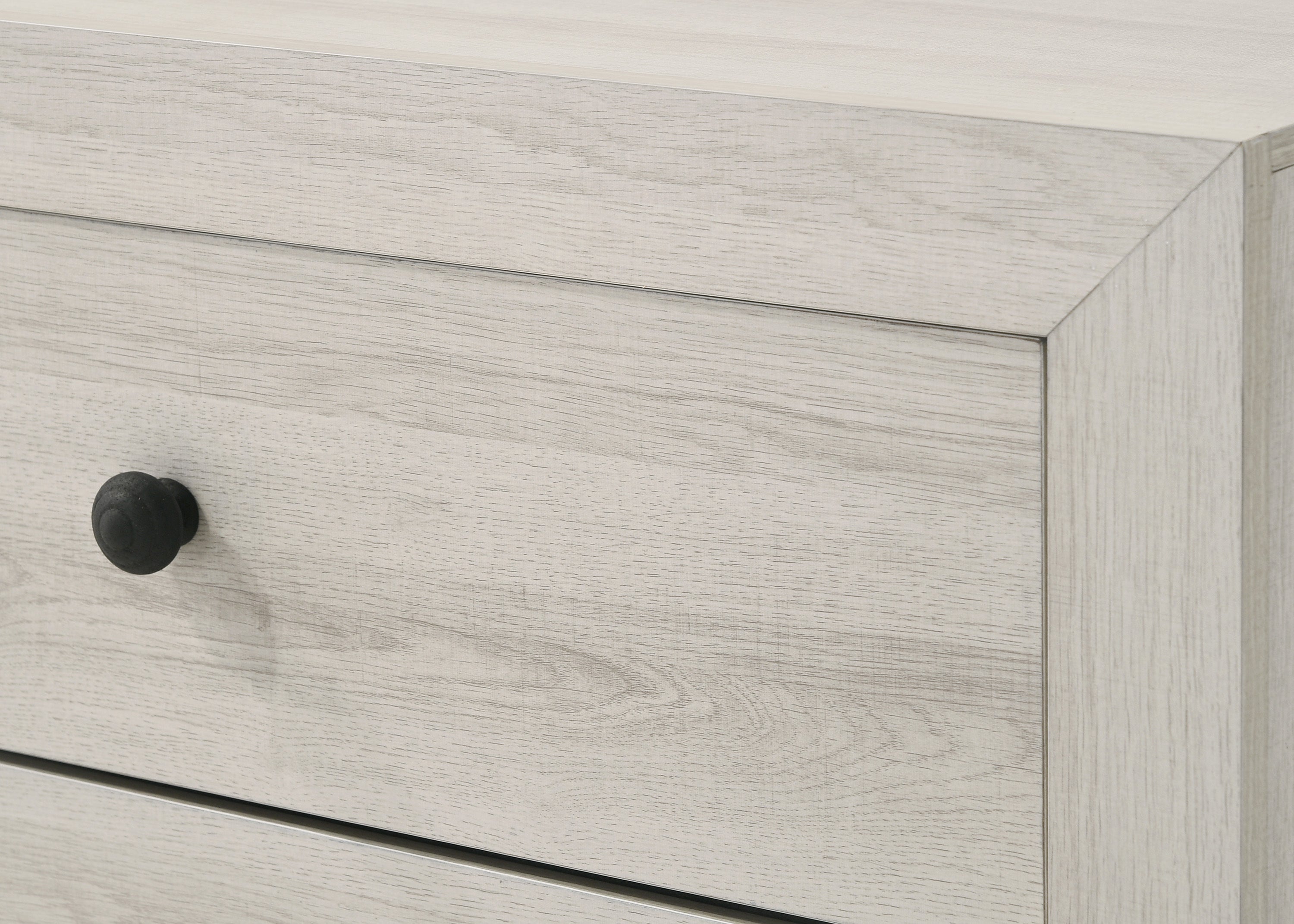 1pc Rustic Four Drawers Storage Tall Chest White Wash Finish Wooden Bedroom Furniture