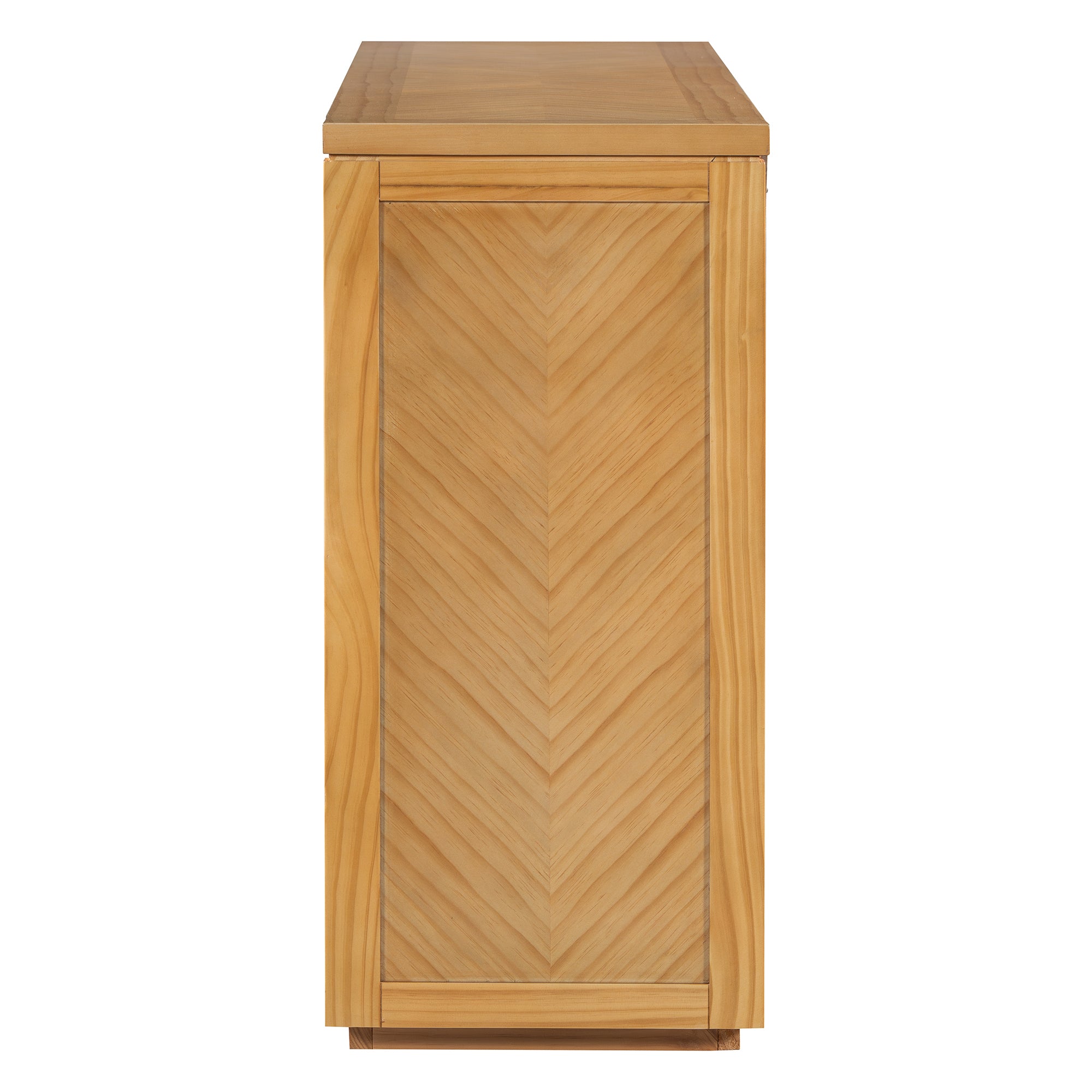 TREXM 55' Console Table, Rustic Wooden Entryway Table with Storage Drawers and Open Shelf, Elegant Sofa Table for Hallway and Living Room (Natural)