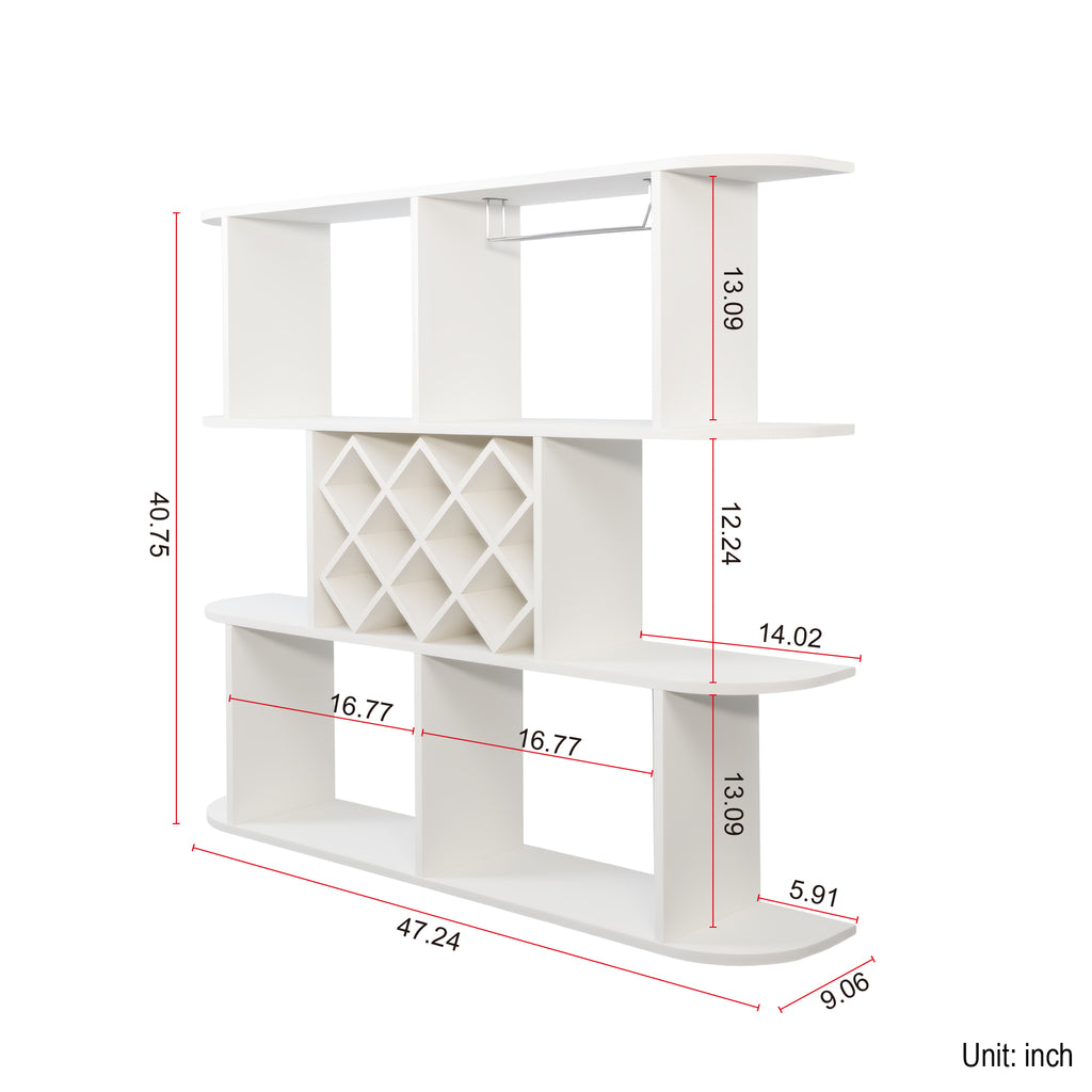 Large Wall Mounted 3 Tier Rustic Bottle Wine Rack,Multifunctional Wooden Wall Mounted Wine Rack,Storage Rack with Wine Glass Holder,mounted wall Storage winerack Rack for Home Bar Dining Room Decor