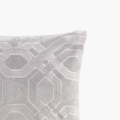 Square Decor Pillow Silver 18x18'