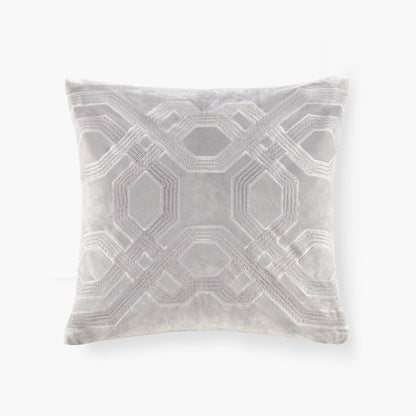 Square Decor Pillow Silver 18x18'