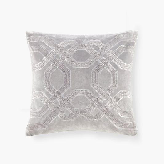 Square Decor Pillow Silver 18x18'