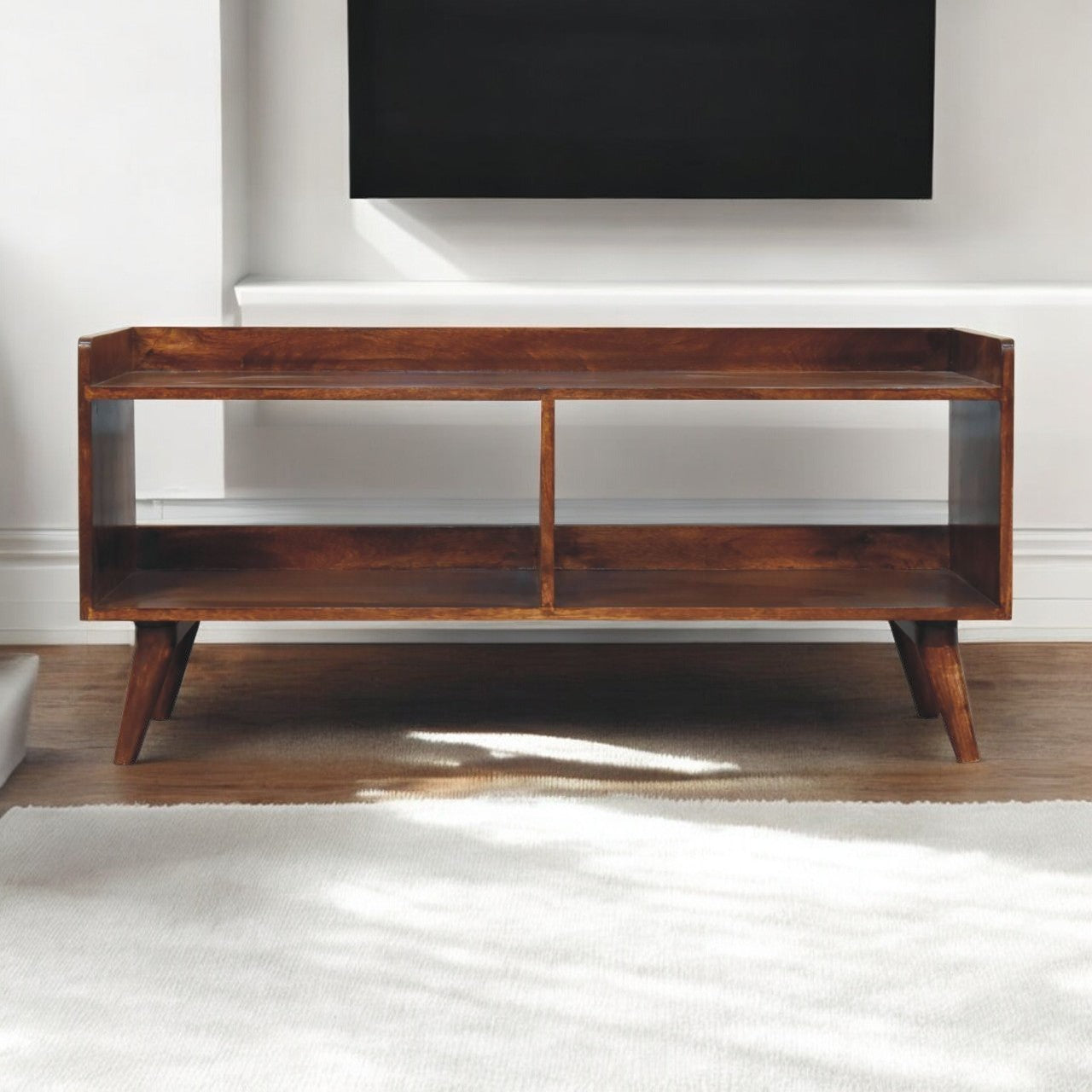 Artisan Furniture Solid Wood Open-top Chestnut Media Unit
