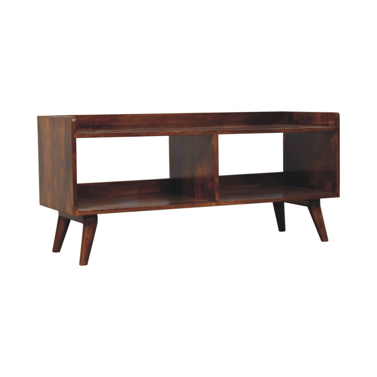 Artisan Furniture Solid Wood Open-top Chestnut Media Unit