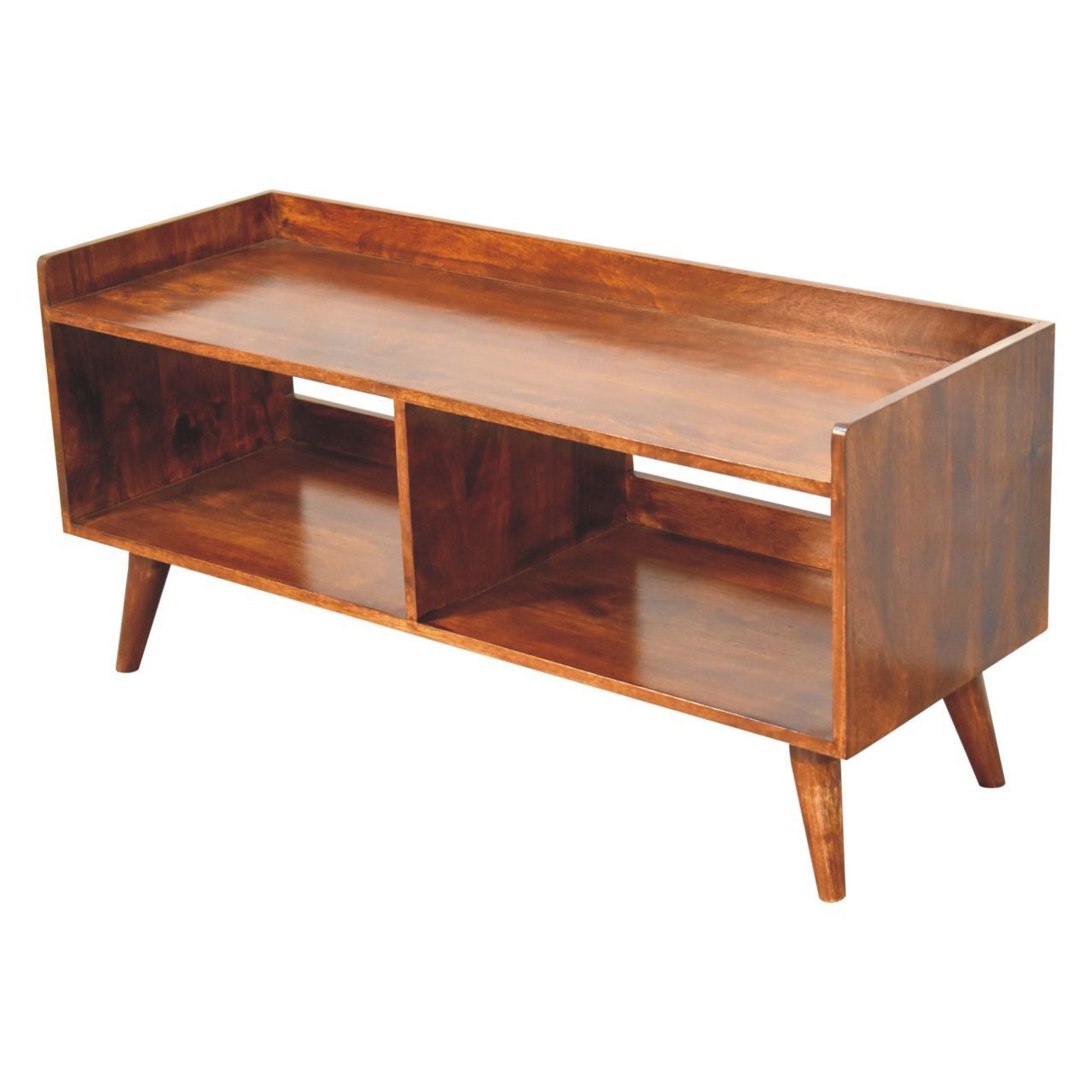 Artisan Furniture Solid Wood Open-top Chestnut Media Unit