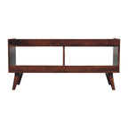 Artisan Furniture Solid Wood Open-top Chestnut Media Unit