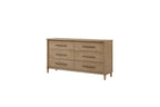 Casual 6 Drawer Dresser Sand Finish