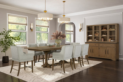 Counter Height Trestle Table - Almond Dining Table