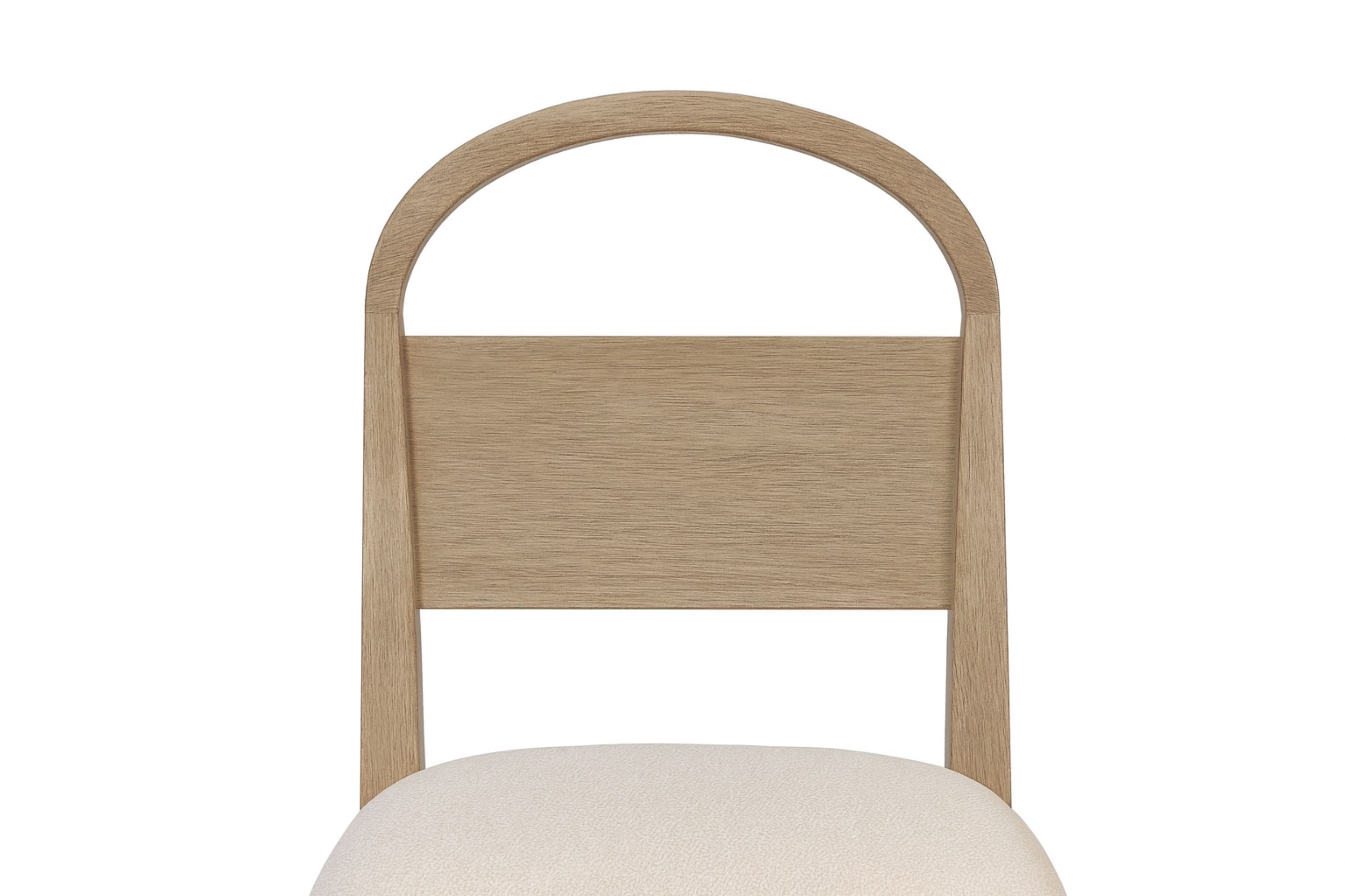 Wood Arch Back Chair - Toffee/White Sand (Set of 2) Dining Chair
