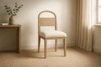 Wood Arch Back Chair - Toffee/White Sand (Set of 2) Dining Chair
