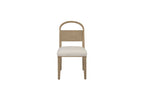 Wood Arch Back Chair - Toffee/White Sand (Set of 2) Dining Chair