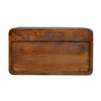 Chestnut Curve Floating Bedside