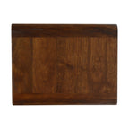 Floating Curved Chestnut Bedside