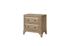 Queen Canopy Bedroom Set with a 2 Drawer Nightstand. a modern Dresser with Poster Mirror and a Door Chest.