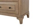 Queen Canopy Bedroom Set with a 2 Drawer Nightstand. a modern Dresser with Poster Mirror and a Door Chest.