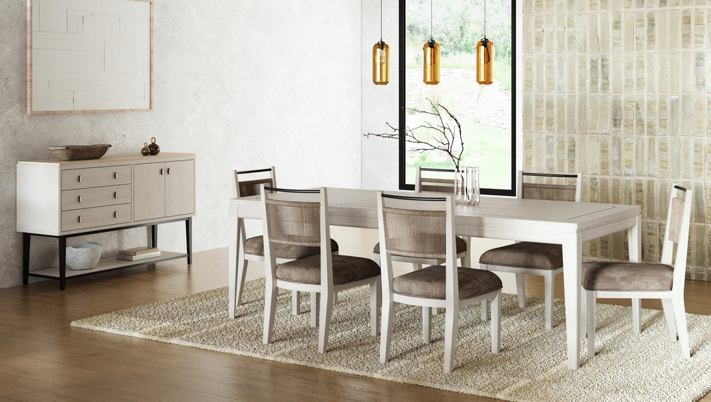 Rope Back Chair - Vanilla / Carmel