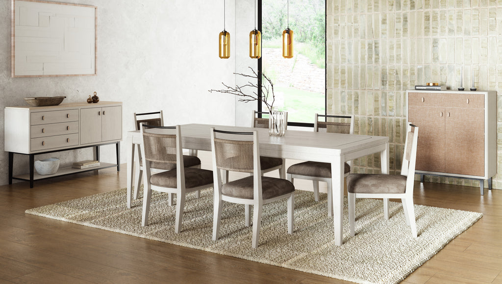 Rope Back Chair - Vanilla / Carmel