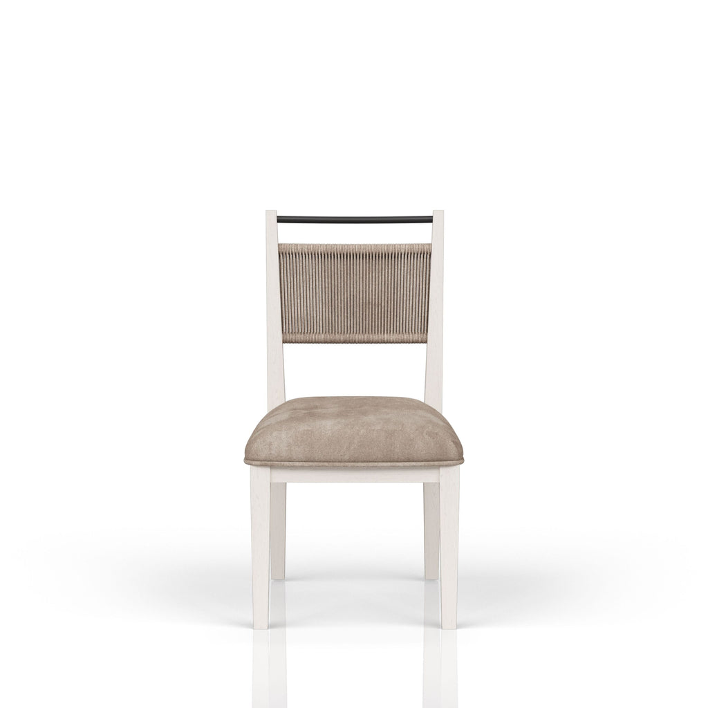 Rope Back Chair - Vanilla / Carmel