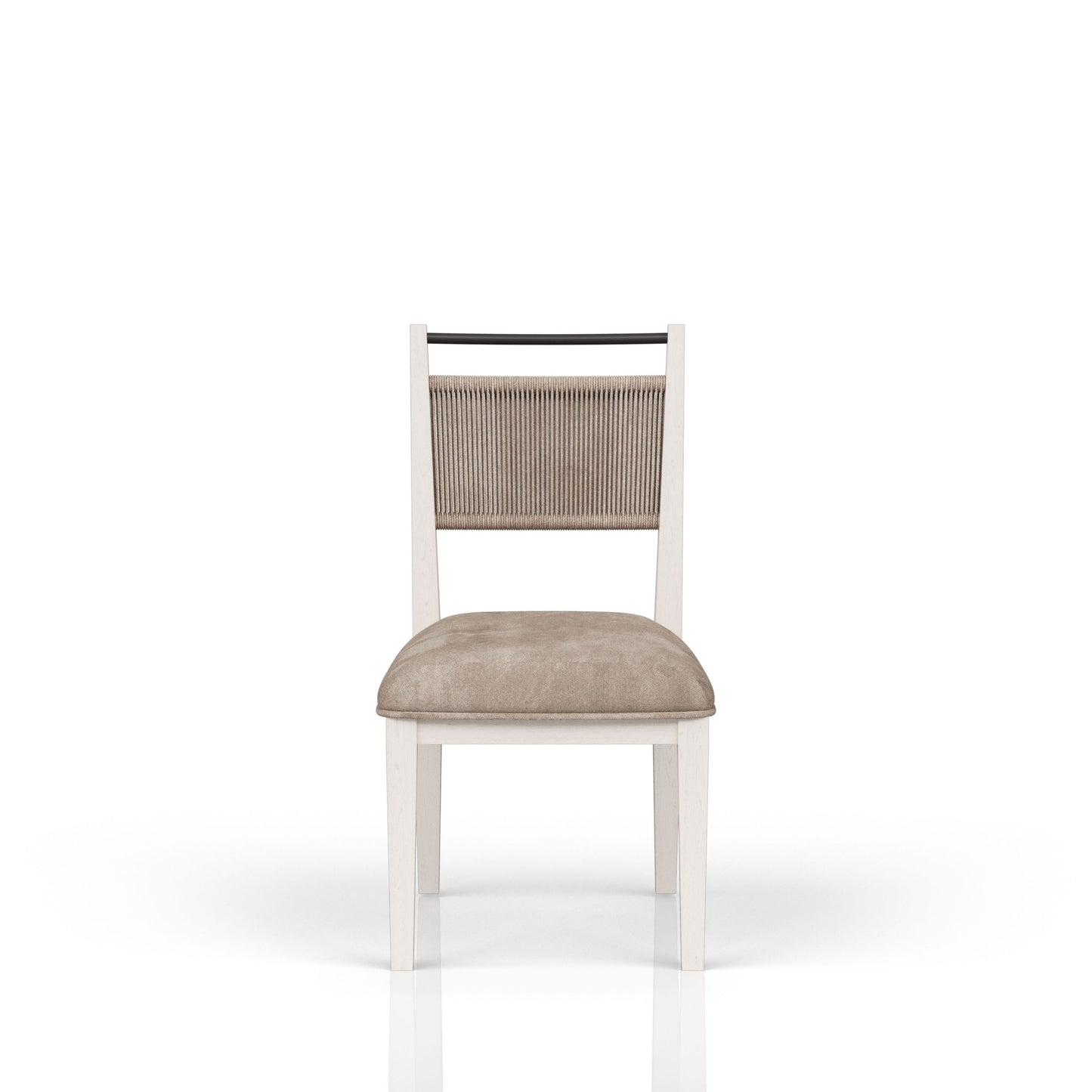 Rope Back Chair - Vanilla / Carmel