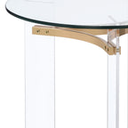 Sosi Gold Finish End Table