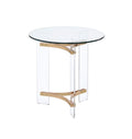 Sosi Gold Finish End Table