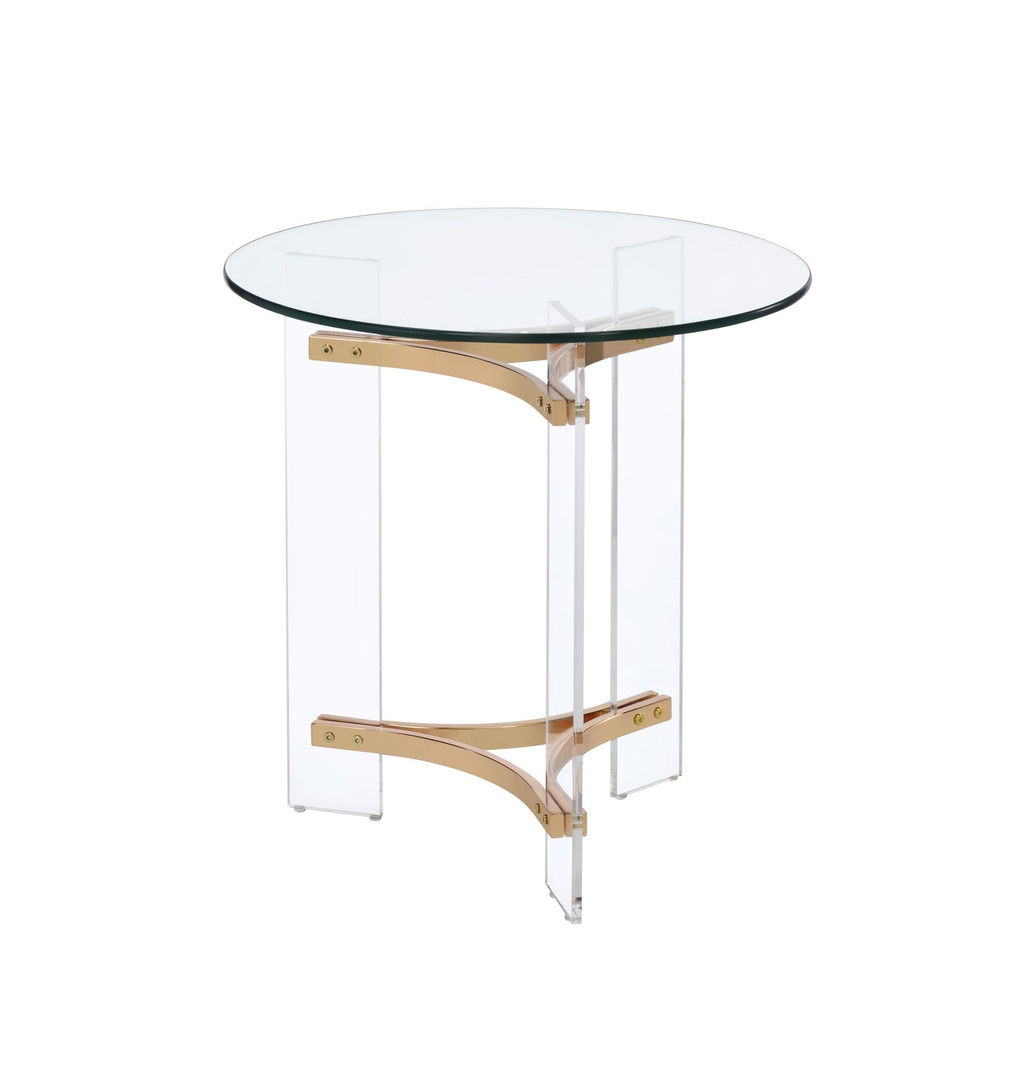 Sosi Gold Finish End Table