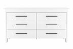 Southington 6-Drawer Rectangle Dresser White