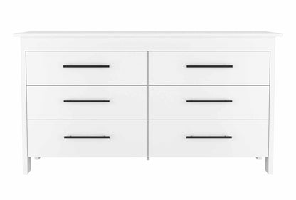 Southington 6-Drawer Rectangle Dresser White