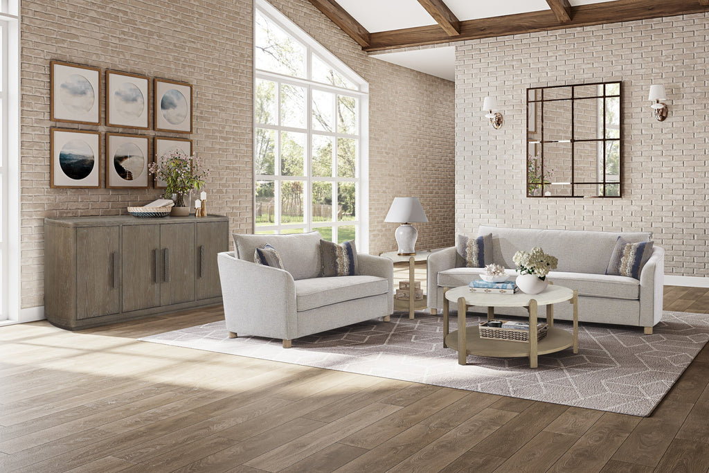 Stone Top Cocktail Table - Toffee Coffee Table